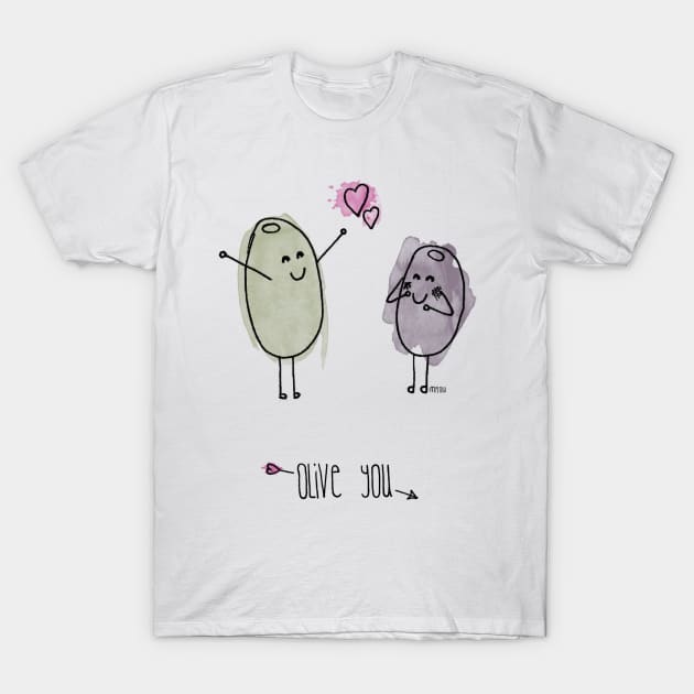 Olive You T-Shirt by douglaswood